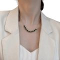 Hunts Best Trendy Green Zircon Adjustable Necklace for Girls and Women. 