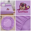 Dansunreve Solid Color Fittedsheet Cartoon Bedsheet Disney Fitted Bedsheets Strawberry Bear Winnie the Pooh Queen Fitted Sheet Soft Washed Breathable Skin-friendly Single King Size Bed Sheet. 