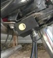 Universal Hard Steel Black Color Bike Handel Lock, 100% Secure, Lohori Locks Perfectly Fits No More Theft, Push Lock Antitheft Properties (No Need Welding) 2 Screw. 