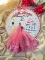 Personalized Calendar Hoop Embroidery | Custom Engagement, Wedding & Nikah Gift | Handmade Keepsake | Engagement Gift | Engagement Gift For Girls & Boys | Wedding Gifts For Bride | Wedding Gifts For Couple. 