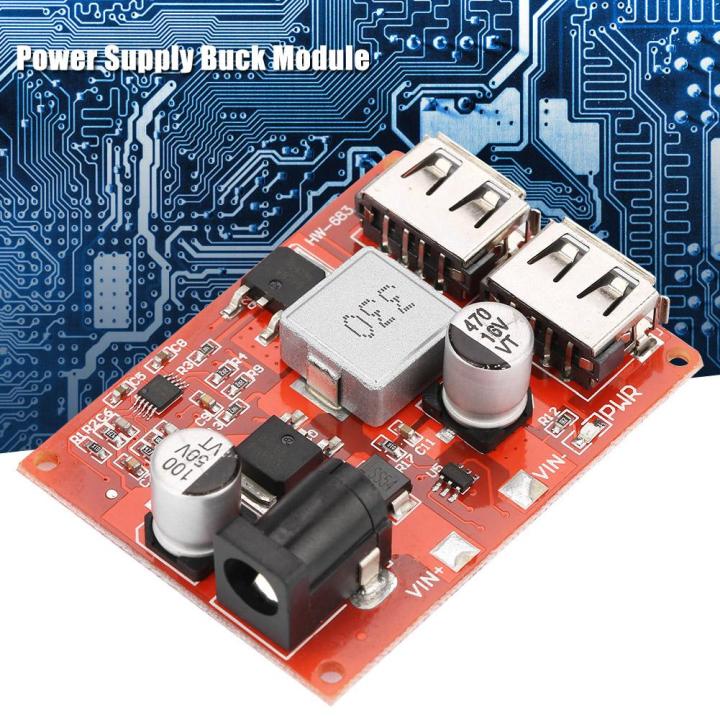 Double USB Port 6-40V Step-down 5V Voltage Stabilized Power Module 3A ...