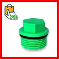 5 Pcs PPR & Pvc Pipe Plugs 1/2" & 3/4" Male Thread Pipe Fitting End Cap Plug. 