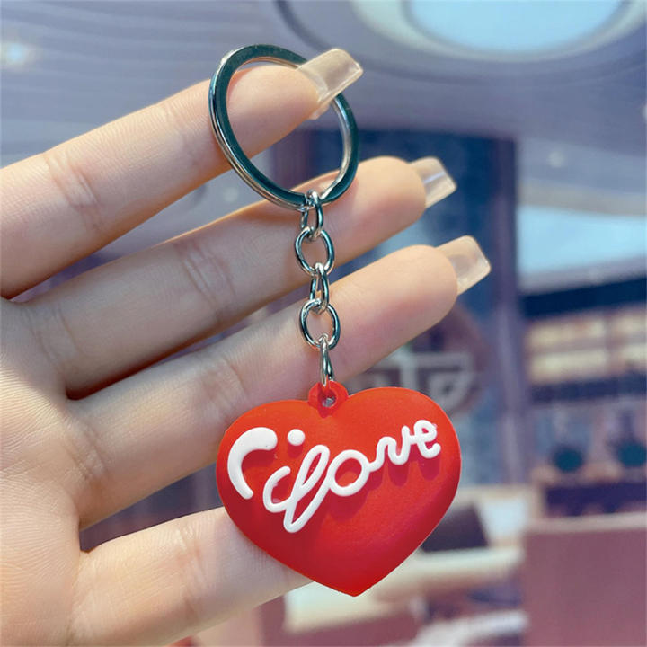 Small size Love keychain Stylish High-quality PVC Cute design Mini