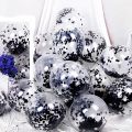Happy Birthday Red and Black  Decoration Set Including (Birthday Foil + 30 Balloons + 5 x Confetti Balloons +2 x stars +1 pc Curtains 6 feet Length ) Party Items Birthday Themes For Boy/Girl -Birthday. 