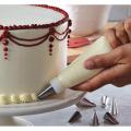 Cakeware 13 Piece Cake Decorating Set Frosting Icing Piping Bag Tips With Steel Nozzles. 