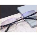 4 Pairs Retro PC Reading Glasses Strength: 1.0~4.0x Black+Blue Blue Light Blocking Glasses Multifocal Diamond-cut Bifocal Anti Eyestrain Reading Glasses Readers. 
