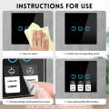 SMATRUL - Touch Switch Lcon Sticker - Text Label - Button Wall Switch Label - Wall Dtickers for Distinguishing Various Function Switches. 