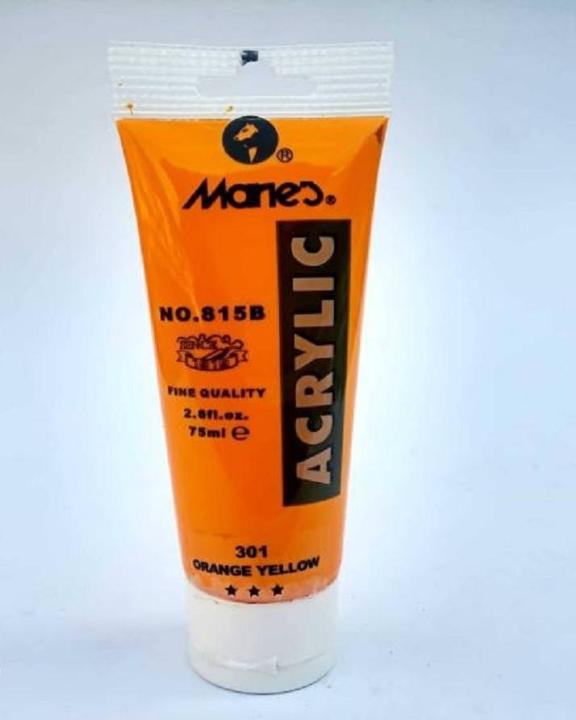 Marie's%2075ml%20Acrylic%20Colors%20Paint%20Tubes-301%20Orange%20Yellow%20-%20Image%203
