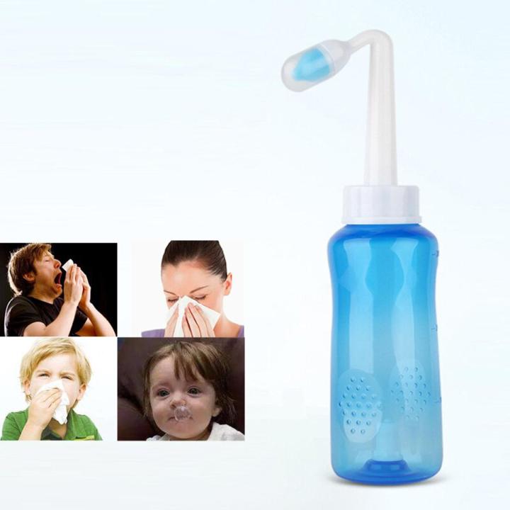 【HOT】 Kids Adults Nasal Aspirator BPA Free Nose Wash System Sinus & Allergies Relief Nasal Pressure Rinse Neti Pot For Children