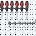 4 Pcs Screwdriver Holder Pegboard Multi-Tool Holder Accessory Pegboard Accessories Multi-Ring Tool Holder for Pegboard. 
