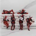 06 Marvel Deadpool Action Figures Mini Doll Car dashboard, desktop, CPU tower Decoration Collectibles. 