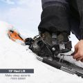 Odoland 4-in-1 Lightweight Snow Shoes Set Snowshoes with Trekking Poles, Waterproof Snow Leg Gaiters and Carrying Tote Bag. 