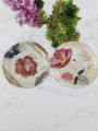 Pack of 6 Beautiful Design Small Plates For Water Glass - Drinking water Glass Cover - Plate glass lid - glass cover. 