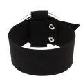 【Hengli jewelry story】MAA-OE Punk Black Bracelets Big Round Leather Bangle Bracelet Wristband Metal Party Gift Wholesale BA-132. 
