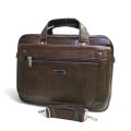 [Kashif Luggage] Men's Large Microfiber Leather 15.6” Briefcase Laptop Business Bag (CB1-Black). 
