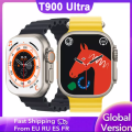 New Smart watch bracelet new T900 Ultra hryfine Bluetooth call NFC wireless charging rate smart watch. 
