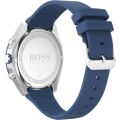 Hugo Boss Black Dial Blue Silicone Strap Chronograph Watch For Men 1513717. 