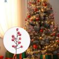 Childrenworld Winter-themed Party Decorations with Artificial Cranberries Vibrant Snow Frosted Red Berry Stems for Christmas Tree Decor Diy Crafts Snowflake Berry for Diy Crafts. 