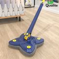 Twist n Squeeze Triangle Shape Extendable Microfiber Mop For Floor | Adjustable Triangular Cleaning Mop Twisting 360° Rotating. 