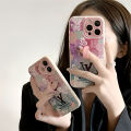 Fashion luxury LV butterfly with stand, easy to carry Case for IPhone16 Pro max 15 Pro14 13 12 11 XS max XR X girl style 8 plus 7plus soft cover. 