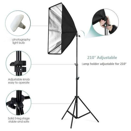 ICON%20Video%20And%20Photo%20Studio%20Lights%20Softbox%20Studio%20Lighting%20Kit%20with%20%2050x70%20cm%20Photo%20Studio%20Softbox%205500%20K%20Daylight%20Folding%20Bulb%207%20Feet%20Tripod%20-%20Image%204
