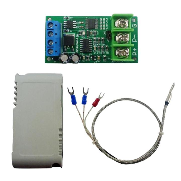 DC 8-25V PT100 Platinum Thermal Resistance to Temperature Converter RS485 Modbus RTU RTD Sensor Module Kit PTA9B01