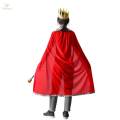 King Cape King Cloak Prince Cape Cosplay Decorations Costume Accessories for Party Carnival Masquerade Fancy Dress Photo Props , 130cm for Adults. 
