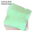 50 Sheets Multi-size Mixed Shining Color Handmade Material Glittering Origami Paper Scrapbooking Decoration DIY Accessories Square Folding Papers. 