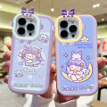 SUNAUDE Casing Case For OPPO A1K Case Cartoon Cute Girl Soft Silicone Full Cover Shockproof Rubber Cases Back Cover Phone Casing Softcase For Girls. 