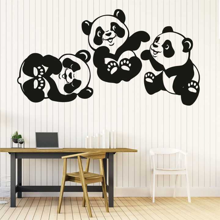 LifeStyle Glory Panda Set home decor Wood Wall Art, home decor Children's Room Wall Decor, home decor Wall Hangings, Wood home Wall Decor, Gifts For Child, Home Decoration, Home Wall Decor