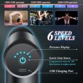 Muscle Massager Gun for Deep Tissue Full Massage with 4 Heads  Rechargeable 5 in 1 Device Physiotherapy Machine. 