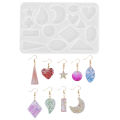 Silicon Earring Necklace Pendant Resin Mold DIY Making Jewelry Epoxy Mould Craft Layor. 