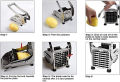 Unique Gadgets - Stainless Steel Potato French Fries Cutter Maker Machine for Kitchen Potato Chips Slicer - chips cutter machine - fries cutter machine - potato chips machine - finger chips machine - finger fries chips maker machine. 