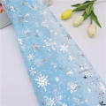 150cm Width Tulle Fabric Sheer Snowflake Pattern Mesh Texture Mesh Fabric 1meter/Lot Polyester Material Gauze Fabric for Tutu. 