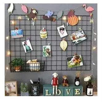 35CM%20Metal%20Wall%20Grid%20Organizer%20Photo%20&%20Plant%20Hanger%20for%20Minimalist%20Room%20Decor%20Mesh%20Wall%20Panel%20-%20Image%202