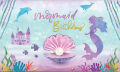 MERMAID THEME BIRTHDAY PARTY BANNER ( 36 INCHES X 24 INCHES ). 