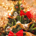 Indoor Christmas Tree Decor Plastic Ball Ornaments Clear Plastic Christmas Balls Oval Christmas Decorations Transparent Disc Ornaments. 
