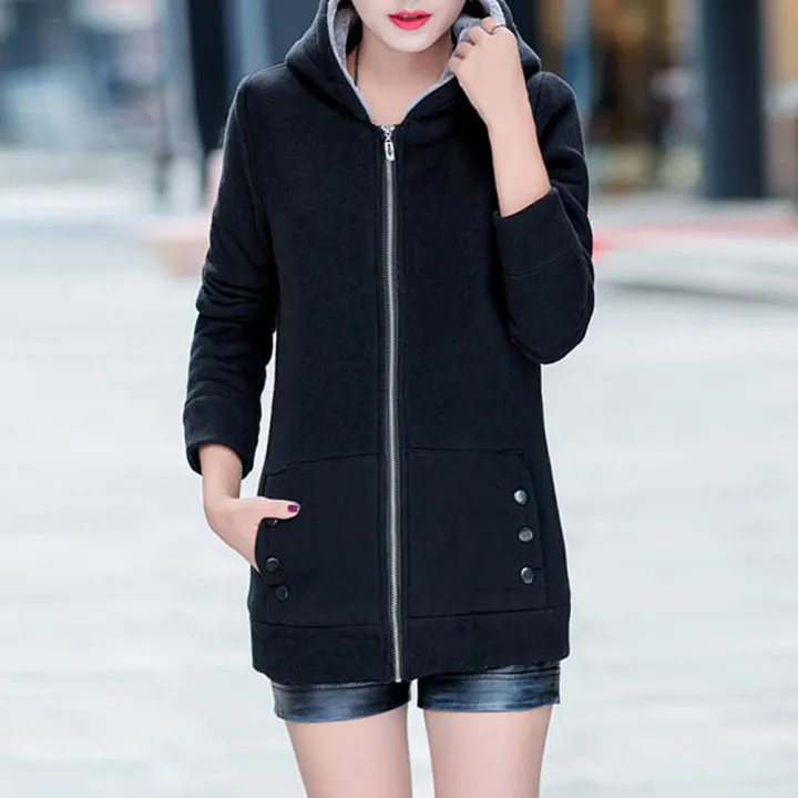 Yfashion%20Women%20Hooded%20Sweatshirt%20Fleece%20Lined%20Warm%20Thickened%20Jacket%20Large%20Size%20Solid%20Color%20Zipper%20Cardigan%20Sweater%20color%20-%20Image%206
