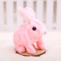 Electronic Plush Rabbit Toy Robot Bunny Walking Jumping Running Animal Shake Ears Cute Electric Pet for Kids Birthday Gifts. 