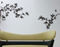 Tree with Bird cage Large Wall Sticker Size (Vinyl, 59 x 60 cm, Black). 