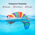 New iFlahDeal enory Baby Toy Rainbow Twiting Caterpillar Interactive Multicolored Infant Crawling Toy for Boy Girl Over 6Month. 
