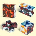 New 3D Shape Shifting Magnetic Cube Puzzle | Anti-Stress Hand Flip Cube Toy | Triple Dimensional Brain Training Puzzle | Professional Speed Variety Cube for Anxiety Relief, Kids Learning, Office Desk Fun, Travel Companion, and Creative Play. 