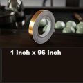 Gold Wall Decor Strip, Joint Tape, Wallpaper Border, Decorative Strips, Self-Adhesive, Adhesive Tape for Decorating Walls,Kitchen, Sofa, Furniture Size 1 Inch x 96 Inch. 