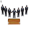 1/64 Ghana Funeral Coffin Dancing Pallbearer Team Model Action Figure Decoration. 