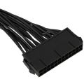 3X ATX 24Pin 1 to 2 Port Supply Extension Cable PSU. 