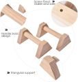 Heavy-Duty Wooden Parallettes for Calisthenics – Perfect for Push-Ups, Dips & Handstands | Push up Bars | Ideal for Gymnastics & Fitness |  | Home Gym Workout Equipment |   | Push up stands for exercise | Anti slip base. 