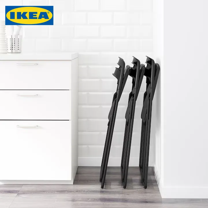 IKEA%20Folding%20Chair%20:%20NISSE,%20Black%20%7C%20White%20-%20Image%203