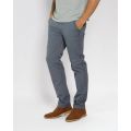 Grey Cotton Chino Slim Fit For Men. 