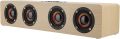 Four Retro Wireless Speaker,12W S6 Wooden Sound TV Portable Speaker Support Plugin Card/FM/Receiving Voice Prompts,for Home,Outdoor,Travel (Log Wood Grain (English Version)). 
