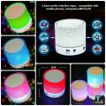 Colourful LED Mini Wireless Bluetooth Speaker TF Card USB FM Portable Music speakers Hand-free call AUX with Mic For Phone PC. 